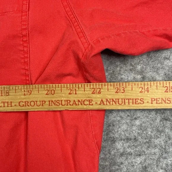 VTG Columbia Shirt Mens Large Red Rifle Elbow Patches Button Up Hunting Outdoors - Picture 5 of 10